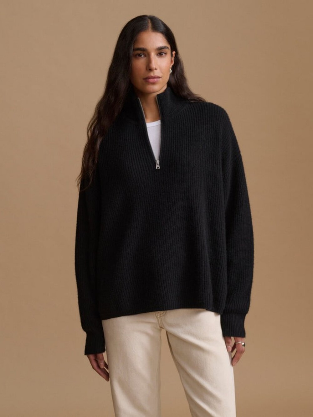 Jenni Kayne Cashmere Half Zip Sweater